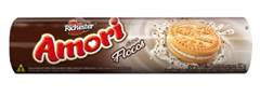 BISCOITO RECHEADO AMORI PT-125G FLOCOS