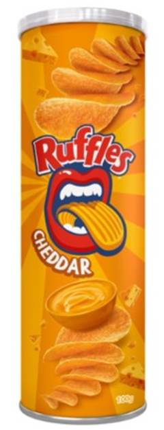 BATATA RUFFLES TUBO-100G CHEDDAR