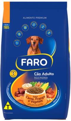 RACAO FARO CAO PT-900G ADULTO RACA PEQUENA CAR/FGO/VEG