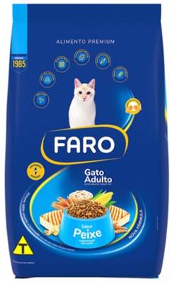 RACAO FARO GATO 900G AD PEIXE