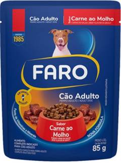 RACAO SCH FARO CAO 85G AD CAR MOLHO