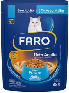 RACAO SCH FARO GATO 85G AD PEIXE