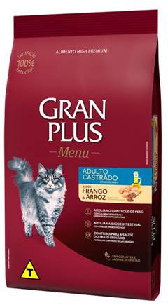 RACAO GRANPLUS GAT 10,1KG AD CAS FG/ARR