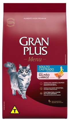 RACAO GRANPLUS GAT 10,1KG AD CAS SAL/ARR