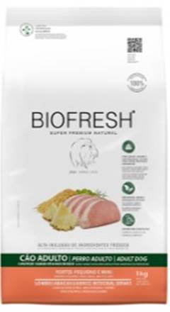 RACAO BIOFRESH CAO 1KG AD RPP LM/ABX/AR