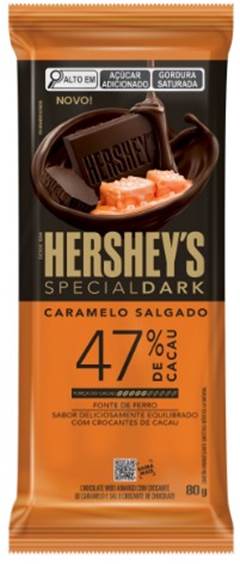 CHOC B 47% HERSHEY UN-80G DARK CARAM SAL