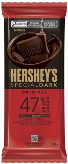 CHOC B 47% HERSHEY UN-80G DARK TRAD