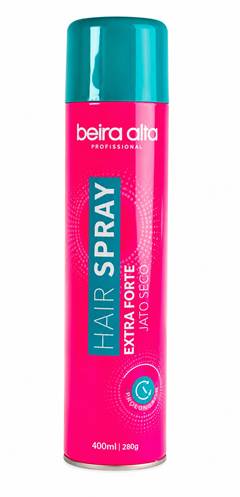 SPRAY DE CABELO BEIRA ALTA UN-400ML SECO EXTRA-FORTE