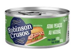 ATUM PEDAÇOS  ROB CRUSOE LT-140G NATURAL