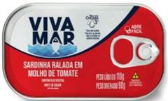 SARDINHA RALADA VIVAMAR LT-110 MOLHO TOM