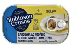 SARDINHA ROB CRUSOE LT-125G C/OLEO